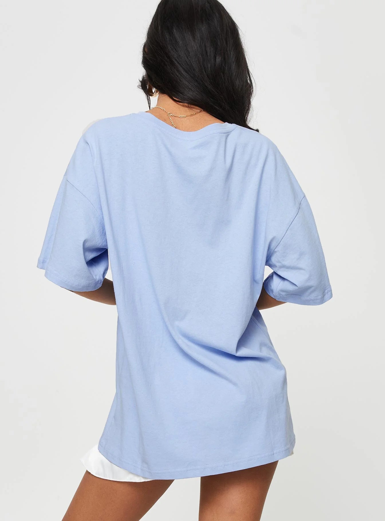 Giddy Up Oversized Tee Blue