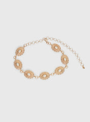 Idolized Chain Belt Black Gold