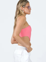 Adamson Bustier Top Pink
