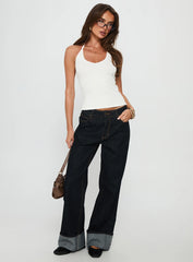 Sentiment V Neck Cami Top White