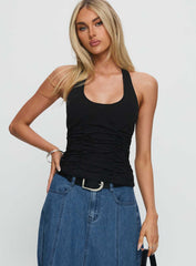 Nataliya Halter Top Black
