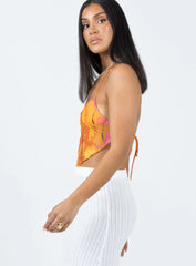 Motel Shaman Top Orange
