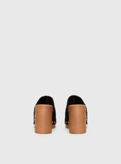 Therapy Banks Platform Clog Heels Brown