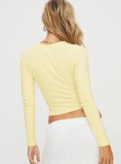 Je M'en Fous Long Sleeve Top Cream