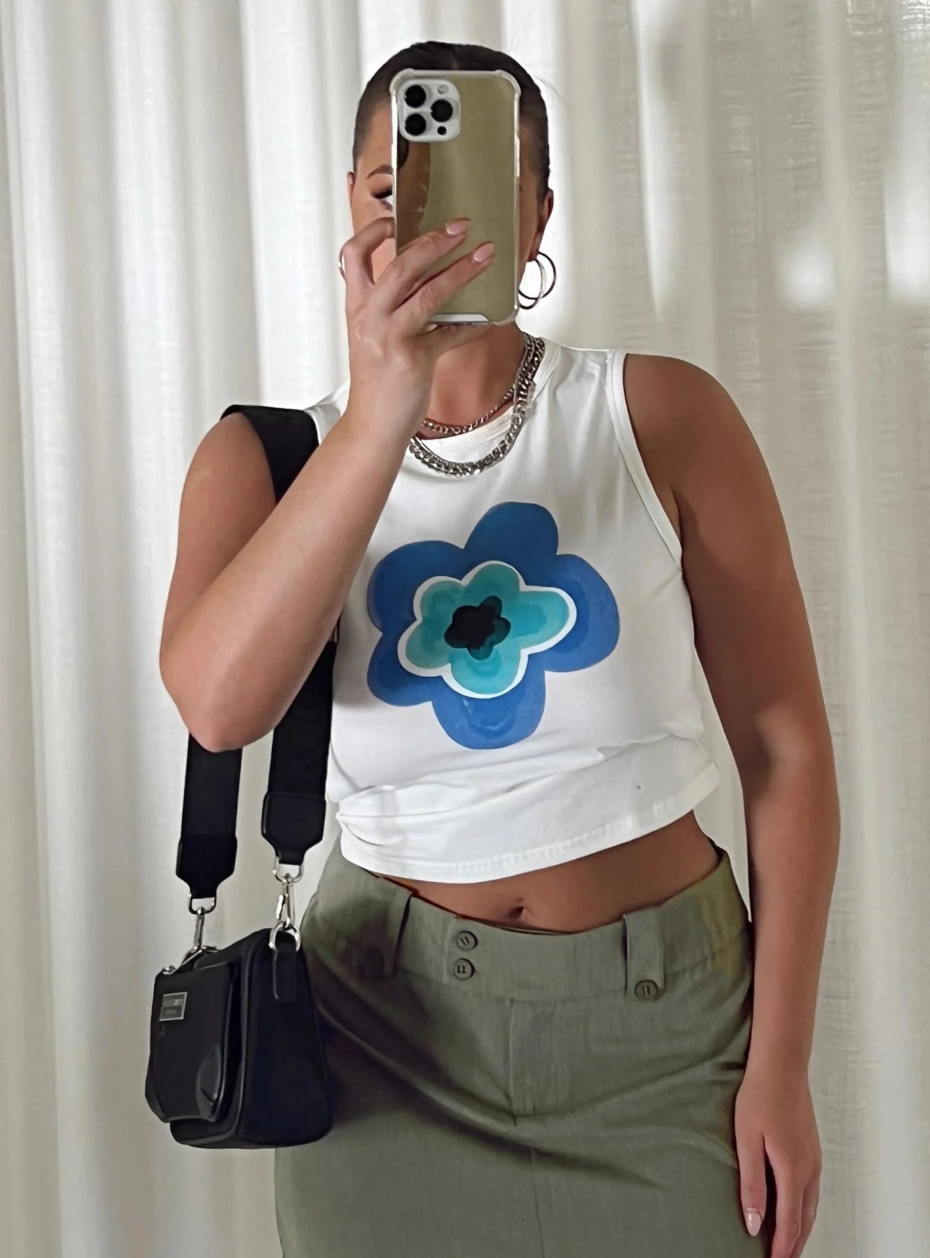Aspects Flower Tank White