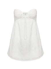 Rosenberg Strapless Mini Dress White