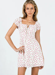 Lidia Mini Dress White Multi