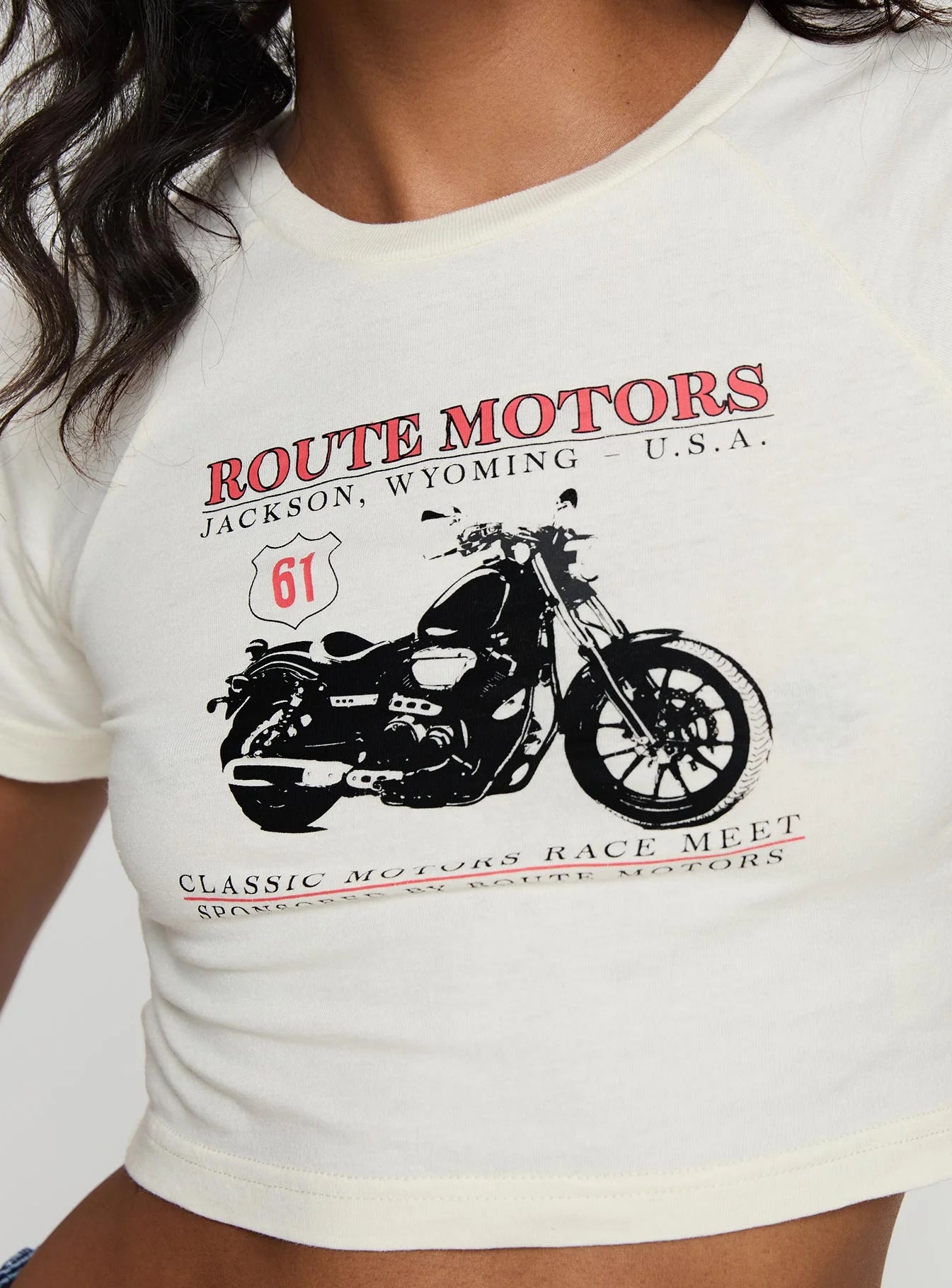 Champ Motors Baby Tee White