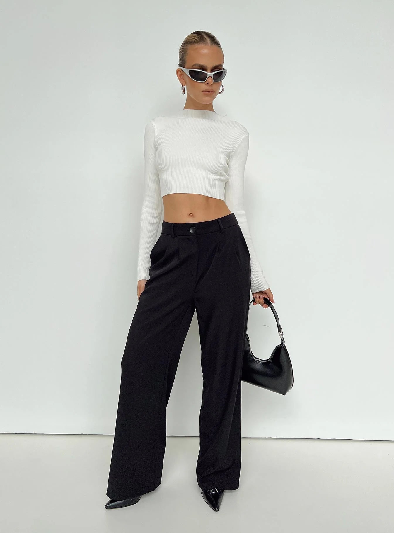 Arthur Long Sleeve Top White