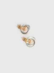 Trishy Linked Earrings Gold / Silver