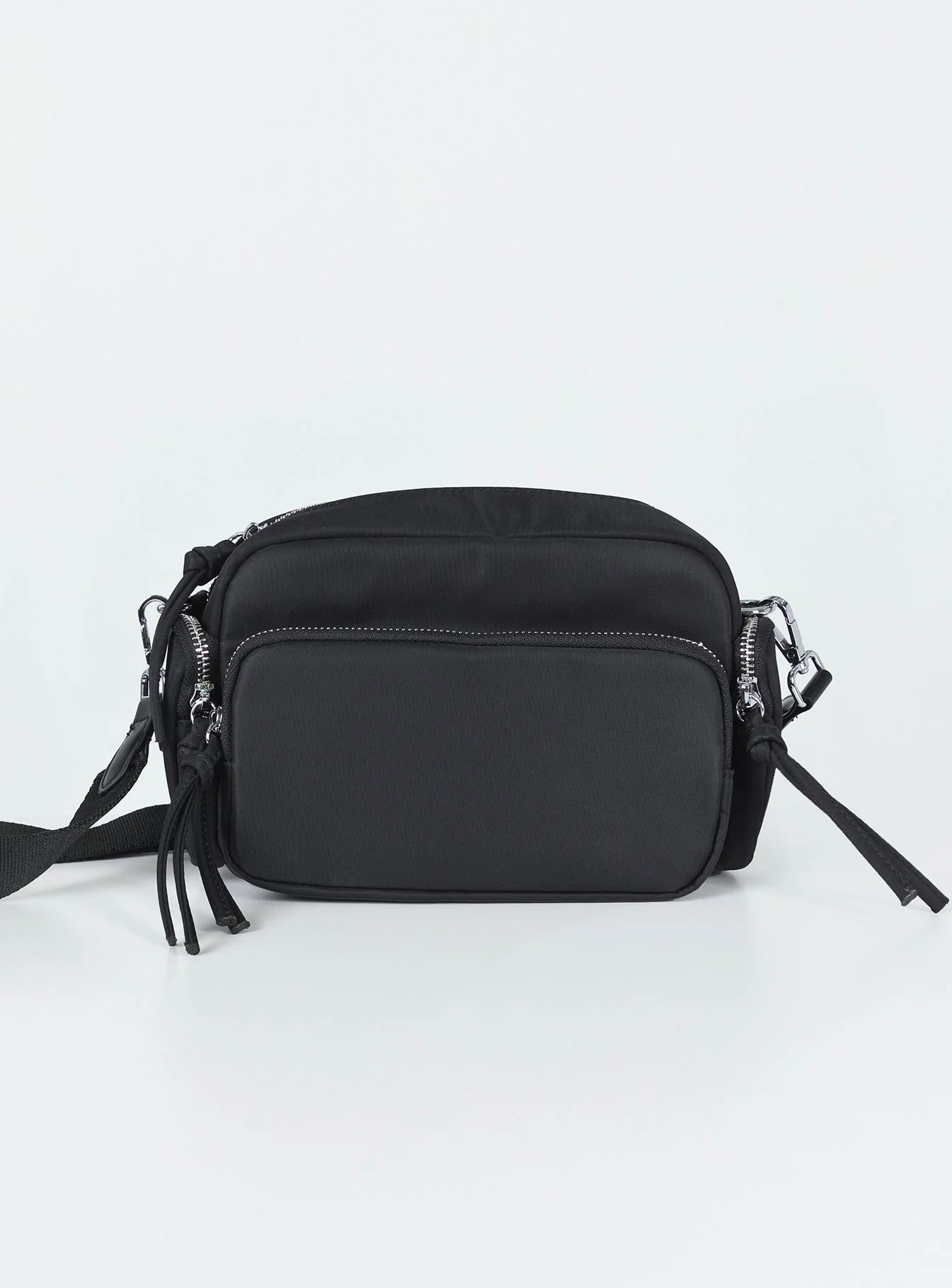 Lonnie Eco Nylon Crossbody Bag Black