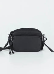 Lonnie Eco Nylon Crossbody Bag Black