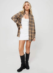 Tollen Shirt Beige Check