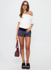 Keirie Jersey Short Blue Stripe