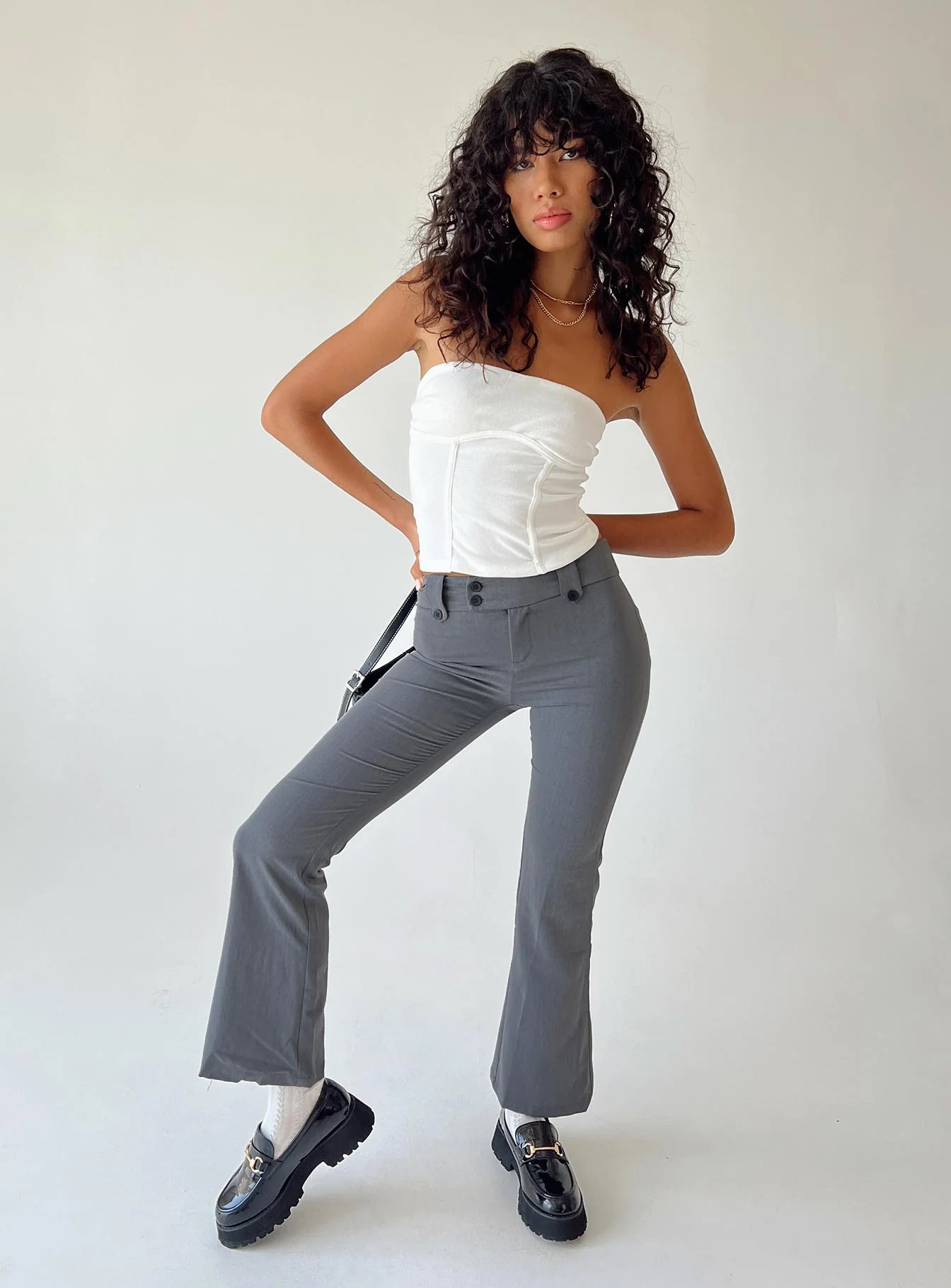 Zyra Strapless Top White