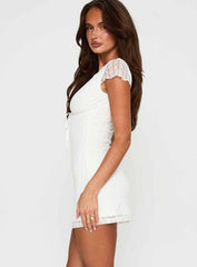 Ilaine Lace Mini Dress White