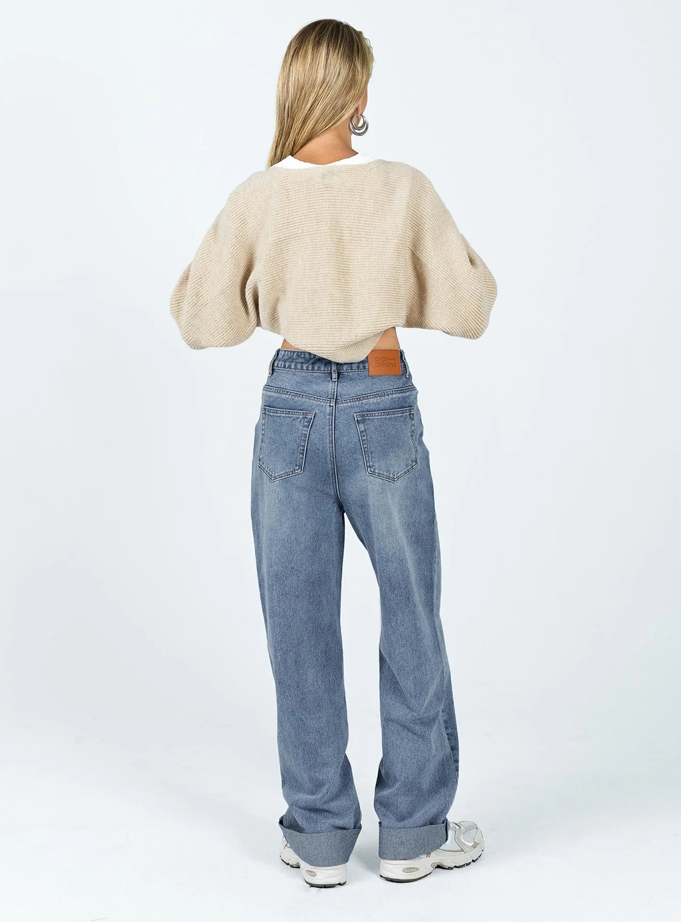 Zeira Wide Leg Jeans Mid Wash Denim
