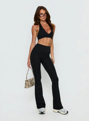 Energize Active Invisible Scrunch Flare Leggings Black