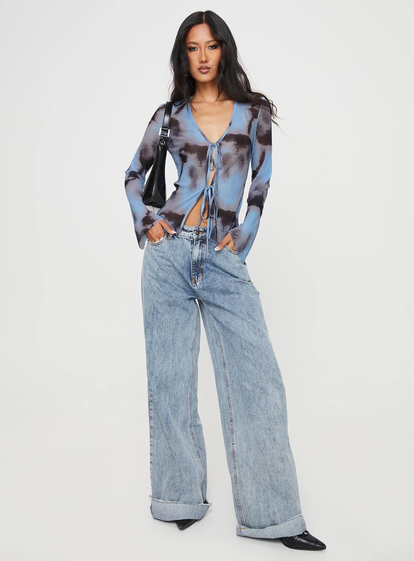 Mallawa Long Sleeve Top Blue