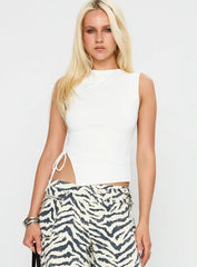 Solarah Tie Side Top White