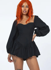 Chari Romper Black