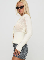 Ethanne Knit Cardigan Cream