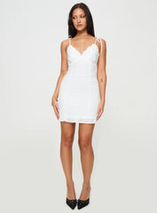 Zenaida Mini Dress White