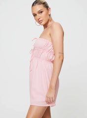 Blooming Mini Dress Pink