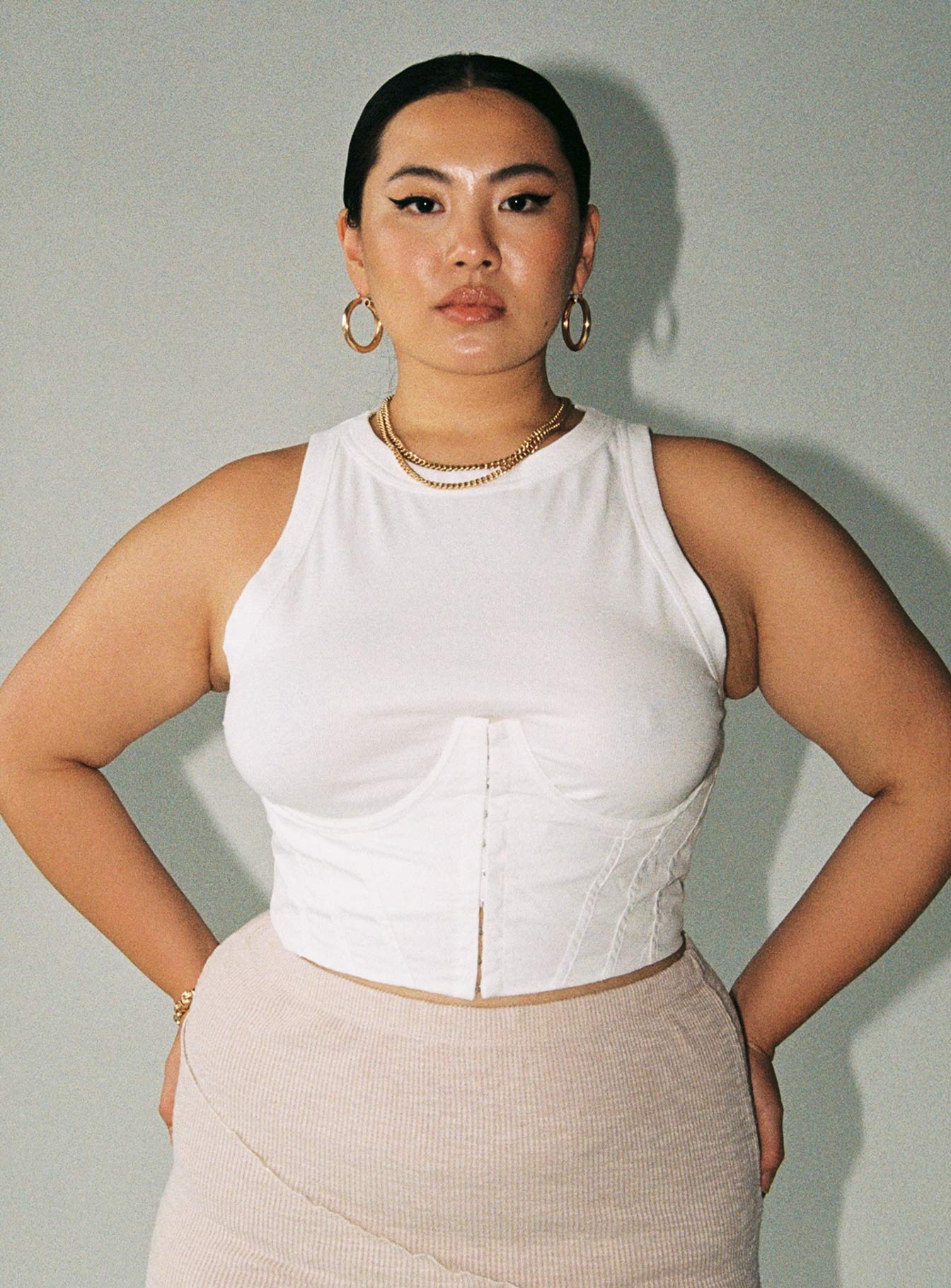 Saturday Sinner Corset White Curve