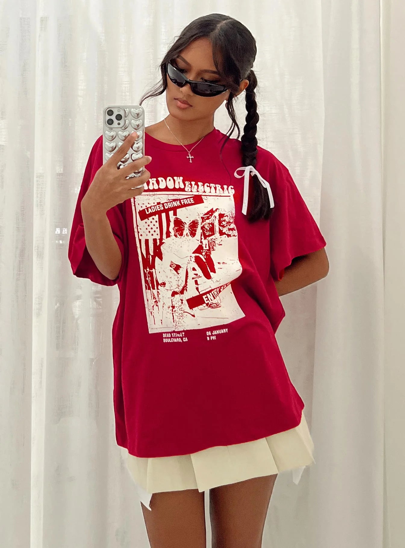 Tickets Oversized Tee Red