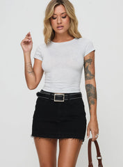 Aster Mini Skirt Black