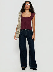 Auroraah Frill Top Cherry