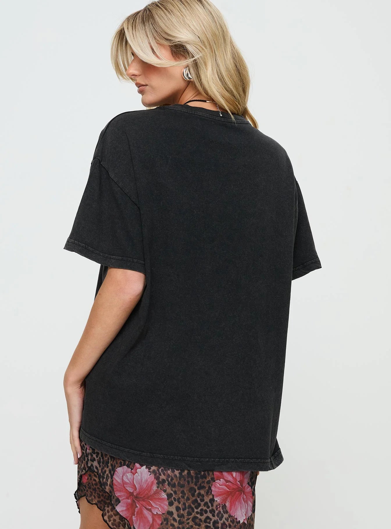 Electric Vintage Oversized Tee Black