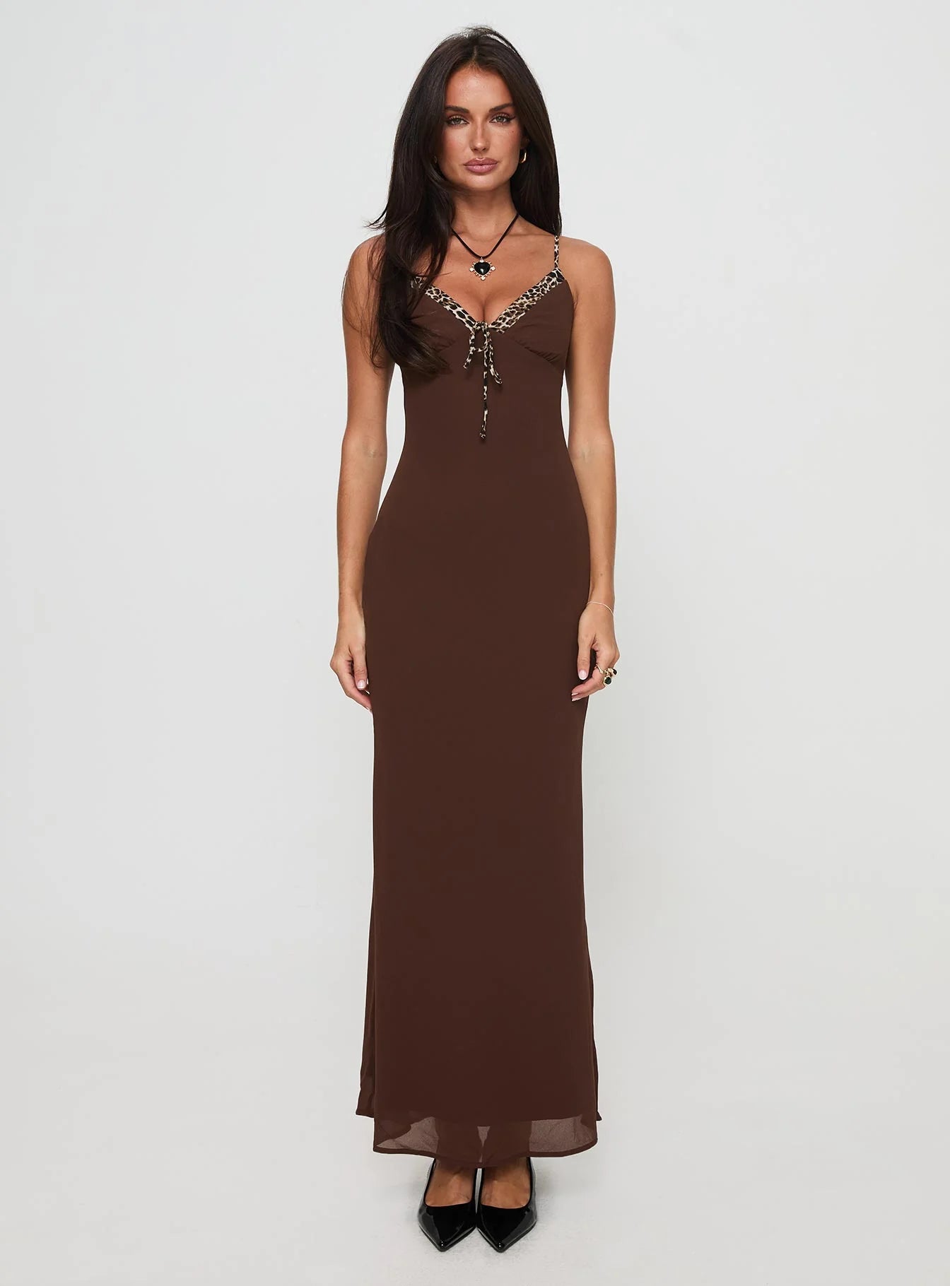 Moorey Maxi Dress Brown