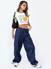 Sweet Oranges Ringer Tee White