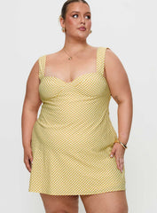 Mcbeath Mini Dress Yellow Curve