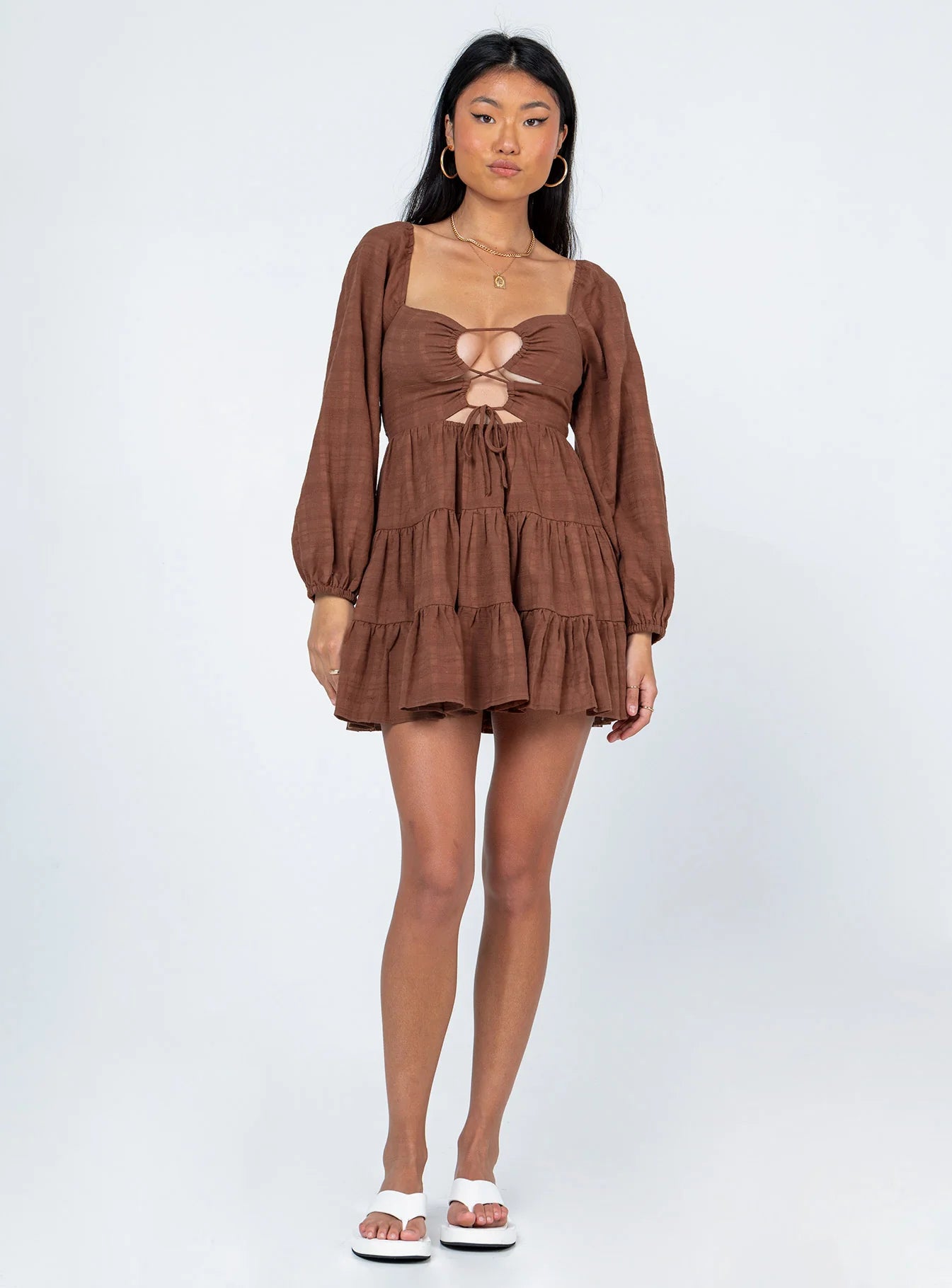 Campbell Mini Dress Brown