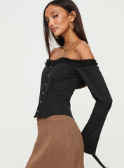 Avaah Off The Shoulder Top Black