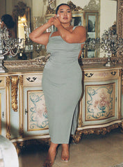 Lainey Midi Dress Sage Curve