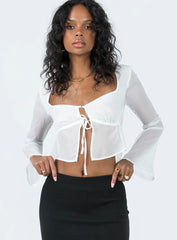 Kenney Long Sleeve Top White