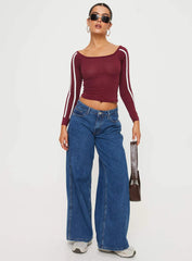 Gavya Top Adrenalin Red / White