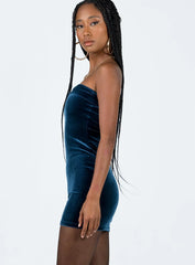 Lyzie Strapless Mini Dress Navy