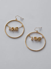 Tanzen Love Earrings Gold
