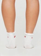 Wait On You Socks White