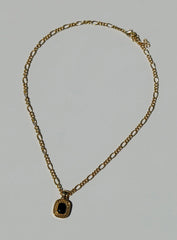 Setton Pendant Necklace Gold Black
