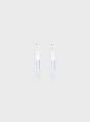 Stars Shine Hoop Earrings Clear
