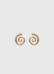Ameleah Spiral Earrings Gold