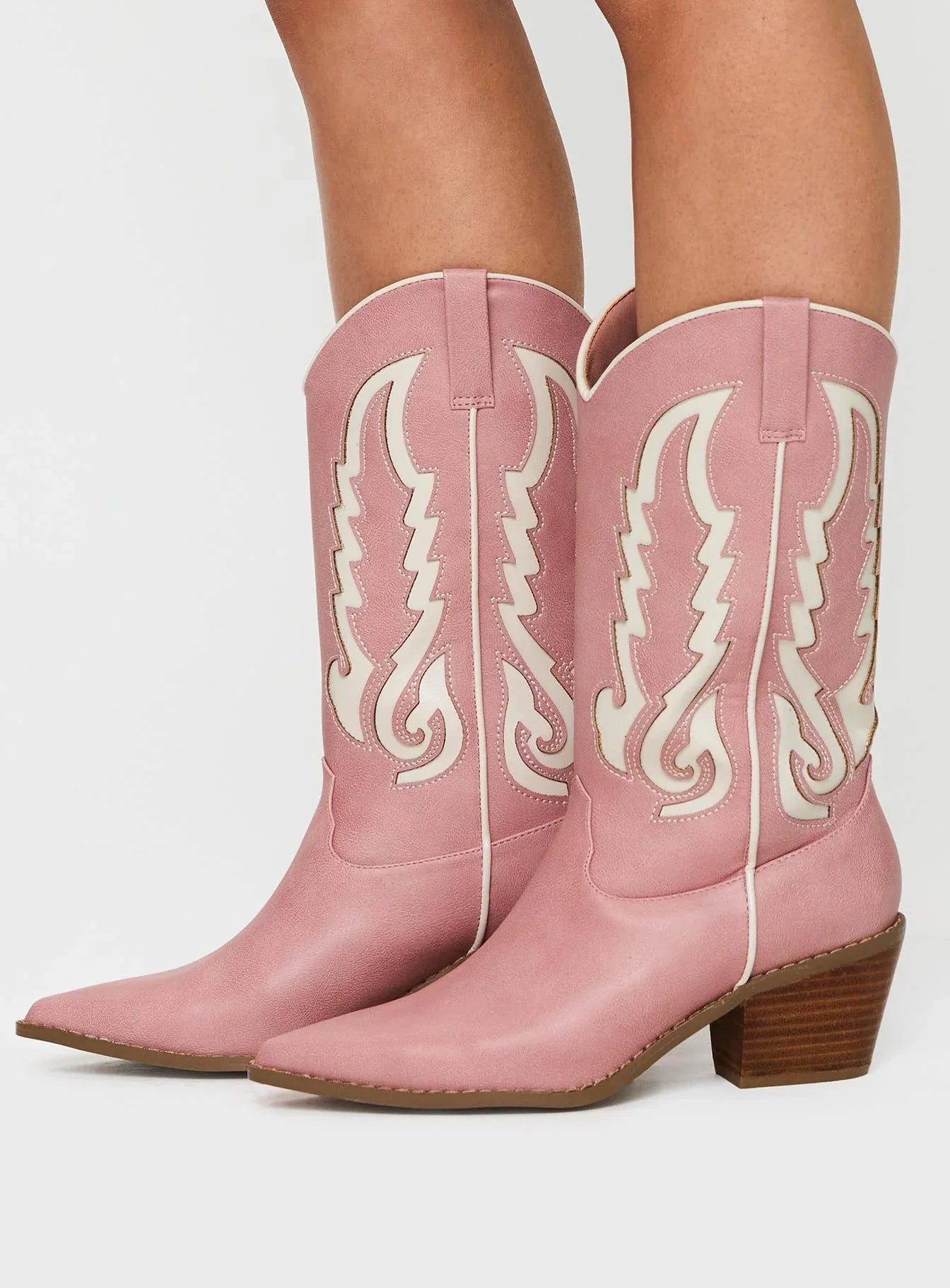 Billini Norva Boots Pink Ivory