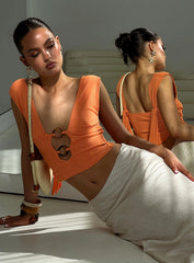Steward Top Orange