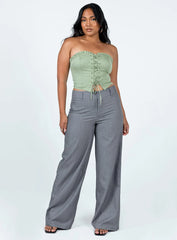 Yazmin Strapless Corset Green